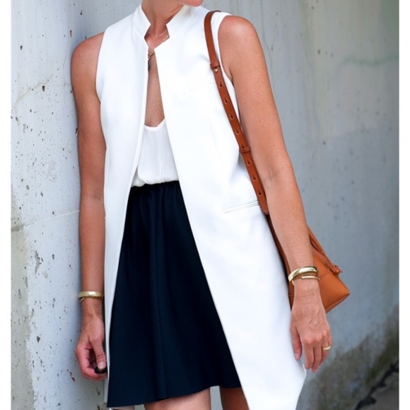 White Sleeveless Zara Blazer | Poshmark